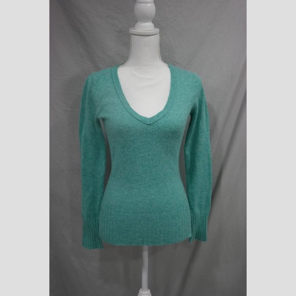 Old Navy Perfect Fit Small Heather Seafoam Green Knit Sweater - Picture 1 of 4